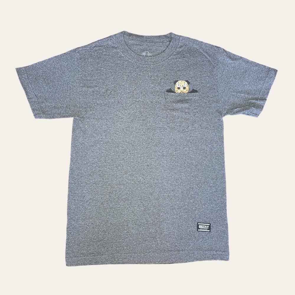 Grizzly Griptape Graphic T-Shirt Jason Pocket Tee Short Sleeve